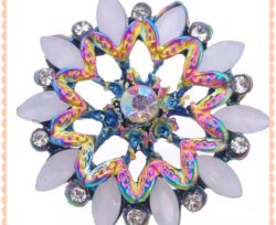 Tye Dye Rhinestone Snaps