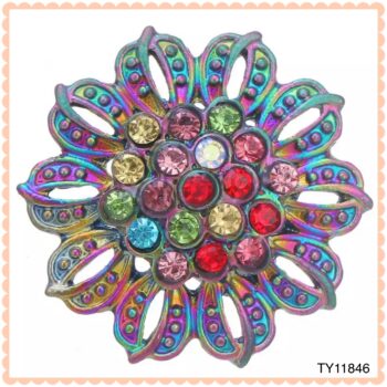 Tye Dye Rhinestone Snaps